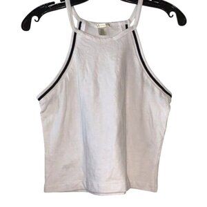 Bozzolo White Racerback Tank Top Large